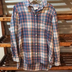 Madewell Ex-Boyfriend plaid shirt